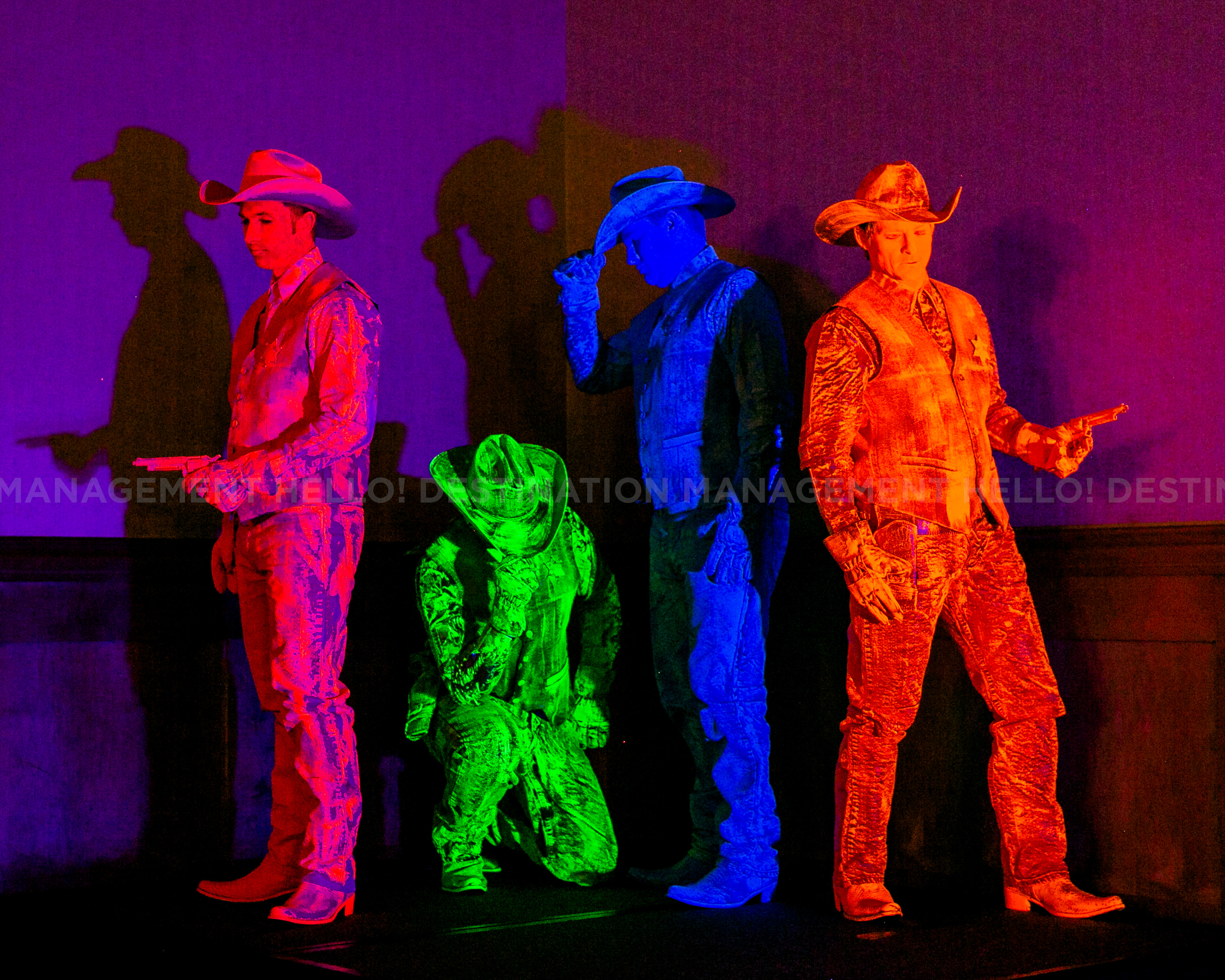 Cowboy Pop Neon Cowboys Hello! Destination Management