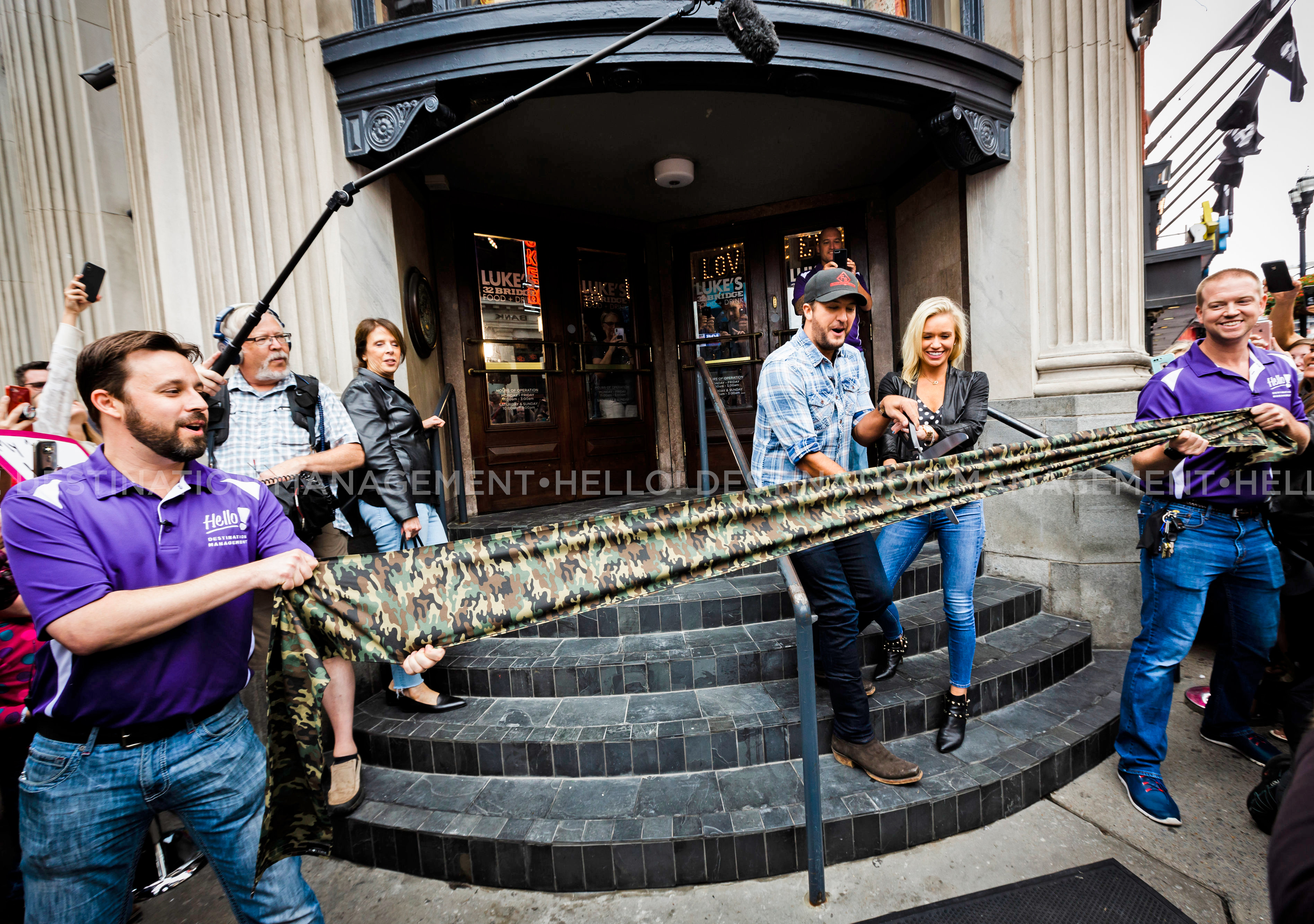 Luke Bryan Ribbon Cutting Hello! Destination Management